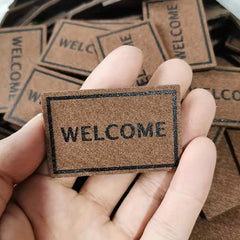Mini Dollhouse Ground Decoration Rug Welcome Model