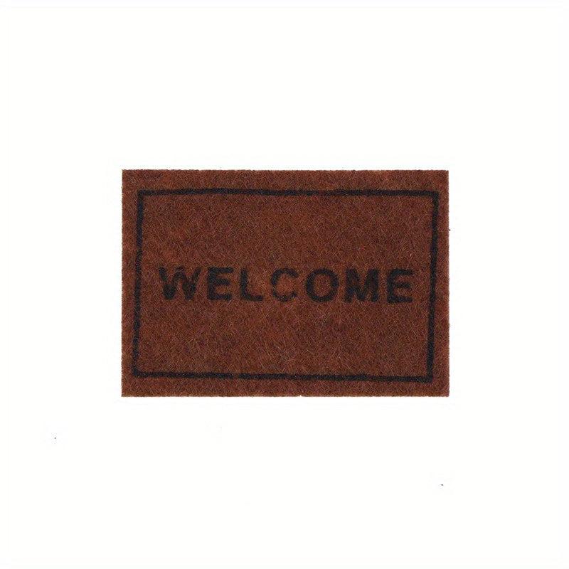 Mini Dollhouse Ground Decoration Rug Welcome Model