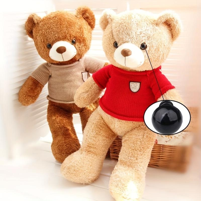 200pcs 6-12mm Plastic Safety Eyes for Dolls Toy Crafts Plush DIY