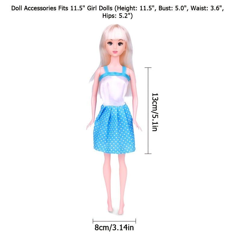 32 Doll Clothes and Accessories Set for 11-Inch Dolls