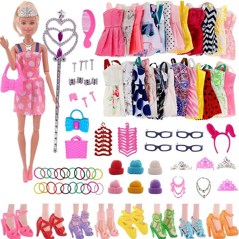 68pcs Doll Accessories Set Princess Doll Accesso...