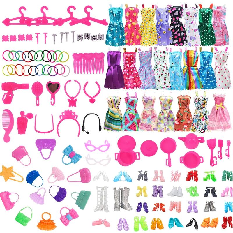 68pcs Doll Accessories Set Princess Doll Accesso...