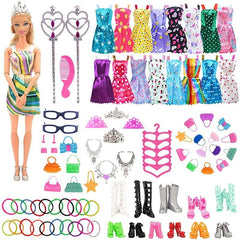 68pcs Doll Accessories Set Princess Doll Accesso...