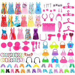 68pcs Doll Accessories Set Princess Doll Accesso...