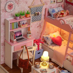 Girl Room Bedroom 3D Puzzle Doll House Kit Children Girls Toys DIY House