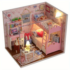Girl Room Bedroom 3D Puzzle Doll House Kit Children Girls Toys DIY House