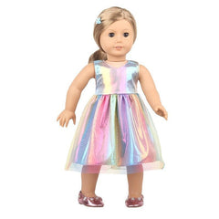 18 Inch Doll Colored Gauze Dress - Doll Not Included