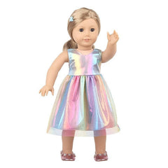 18 Inch Doll Colored Gauze Dress - Doll Not Included