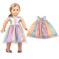18 Inch Doll Colored Gauze Dress - Doll Not Included