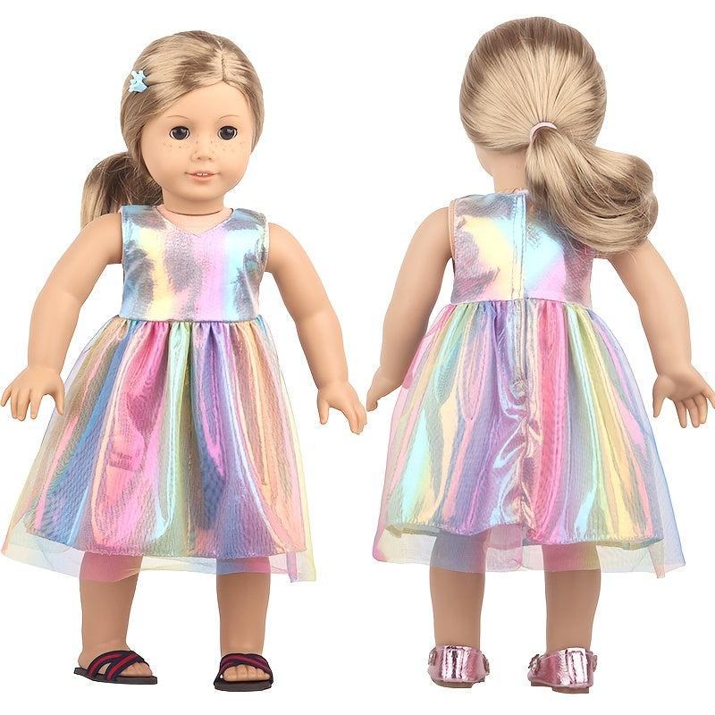 18 Inch Doll Colored Gauze Dress - Doll Not Included
