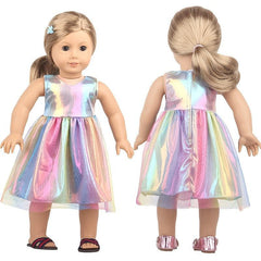 18 Inch Doll Colored Gauze Dress - Doll Not Included