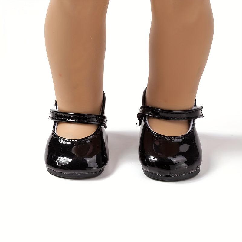 Leather Shoes for 45-72 cm American Doll, Set of 9 Colors