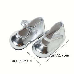 Leather Shoes for 45-72 cm American Doll, Set of 9 Colors