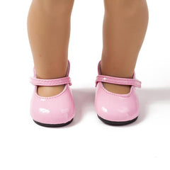Leather Shoes for 45-72 cm American Doll, Set of 9 Colors