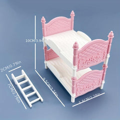 Dream Bedroom Dollhouse Bunk Bed Model