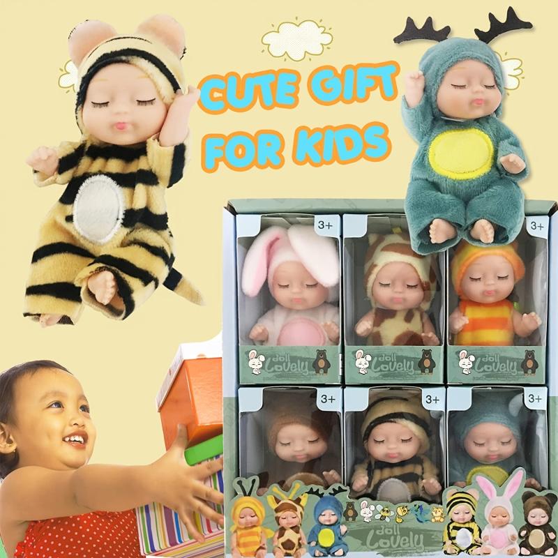 Mini Reborn Baby Doll Washable PVC Material Realistic Baby Doll