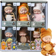 Mini Reborn Baby Doll Washable PVC Material Realistic Baby Doll