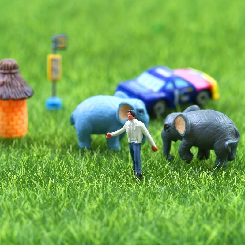 Artificial Grass Lawn Fairy Garden Ornament Dollhouse Decoration