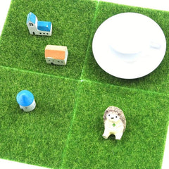 Artificial Grass Lawn Fairy Garden Ornament Dollhouse Decoration