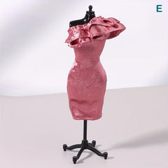Mini Doll Evening Dress for Doll House