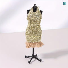 Mini Doll Evening Dress for Doll House