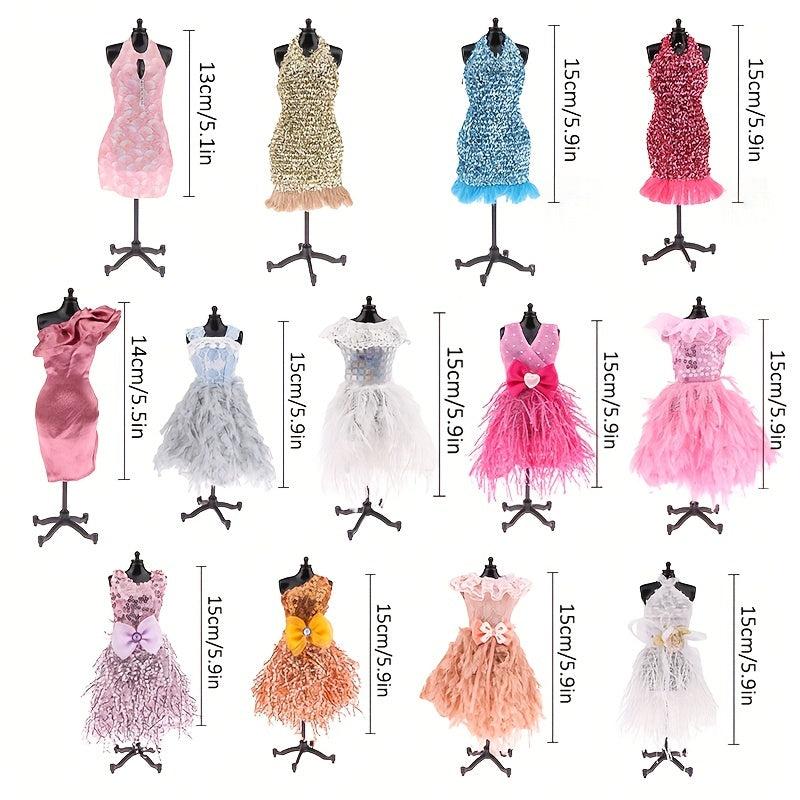 Mini Doll Evening Dress for Doll House