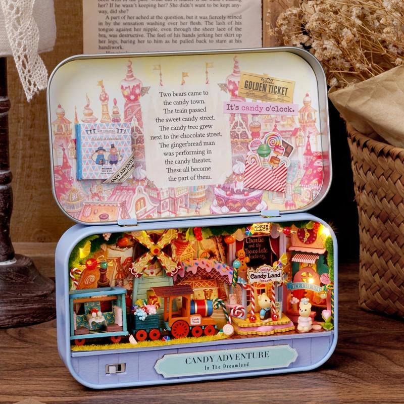 DIY Dollhouse Kit with Furniture for Bedroom Decor