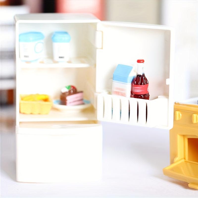Mini Refrigerator Model Toys Doll House Kitchen Ornaments