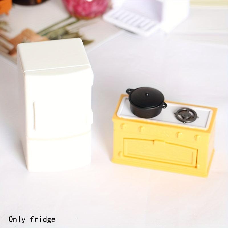 Mini Refrigerator Model Toys Doll House Kitchen Ornaments