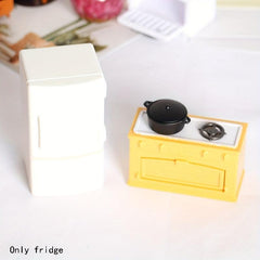 Mini Refrigerator Model Toys Doll House Kitchen Ornaments