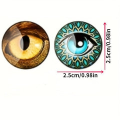 70pcs Doll Glass Eye Beads Set 8mm 12mm 16mm 25mm