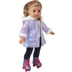 Newborn Doll Down Jacket Winter Doll Clothing for 14-18 Inch Doll