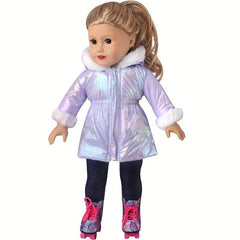 Newborn Doll Down Jacket Winter Doll Clothing for 14-18 Inch Doll