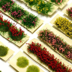 DIY Garden Dollhouse Decoration Flower Landscape Model Field Game Grass
