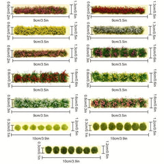 DIY Garden Dollhouse Decoration Flower Landscape Model Field Game Grass
