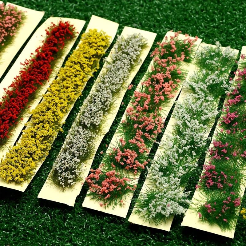 DIY Garden Dollhouse Decoration Flower Landscape Model Field Game Grass