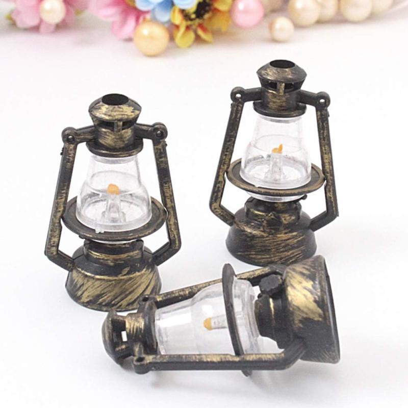2pcs Mini Kerosene Lantern Fairy Garden Ornaments