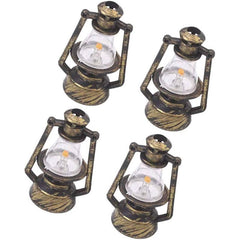 2pcs Mini Kerosene Lantern Fairy Garden Ornaments