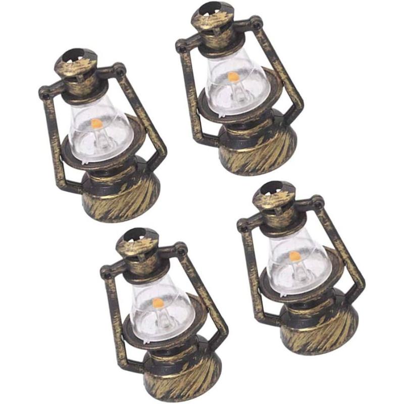 2pcs Mini Kerosene Lantern Fairy Garden Ornaments