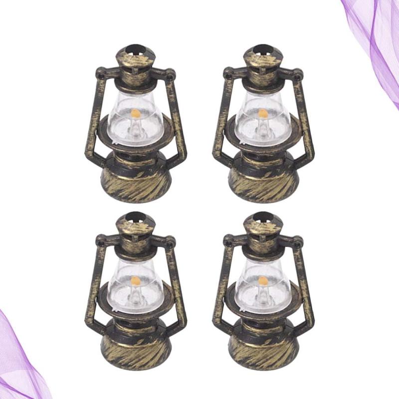 2pcs Mini Kerosene Lantern Fairy Garden Ornaments