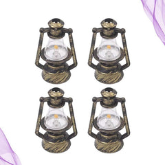 2pcs Mini Kerosene Lantern Fairy Garden Ornaments