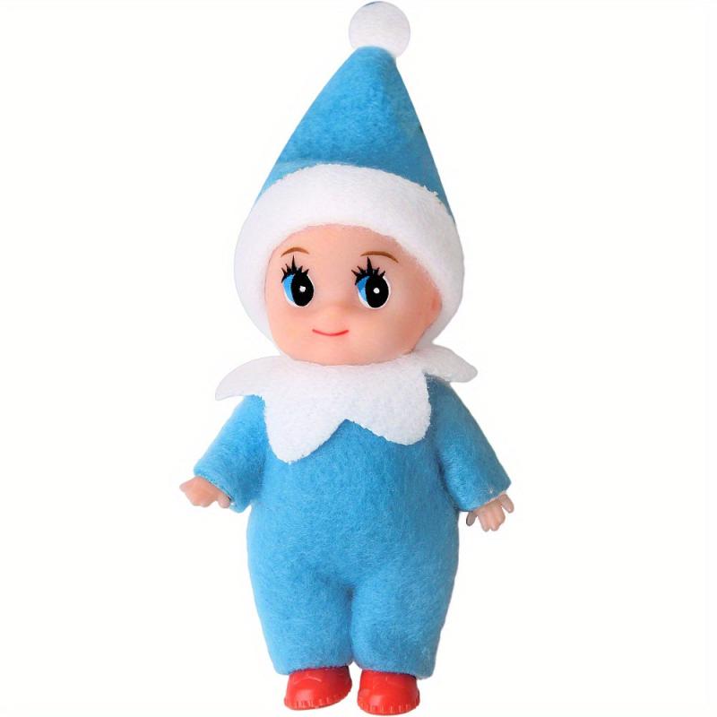 Christmas Elf Doll Baby Elf Bookshelf Elf Doll PVC Felt Doll Toy For Kids