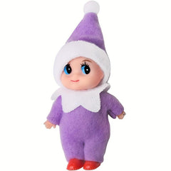 Christmas Elf Doll Baby Elf Bookshelf Elf Doll PVC Felt Doll Toy For Kids