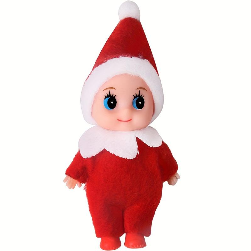 Christmas Elf Doll Baby Elf Bookshelf Elf Doll PVC Felt Doll Toy For Kids