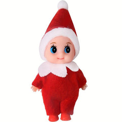Christmas Elf Doll Baby Elf Bookshelf Elf Doll PVC Felt Doll Toy For Kids