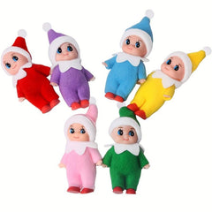 Christmas Elf Doll Baby Elf Bookshelf Elf Doll PVC Felt Doll Toy For Kids