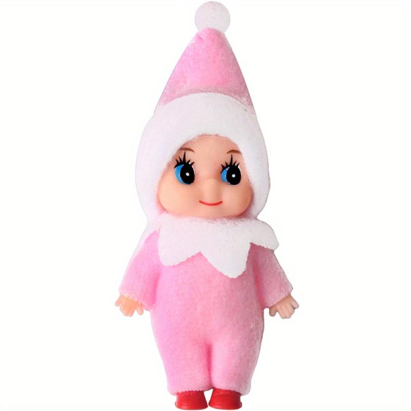 Christmas Elf Doll Baby Elf Bookshelf Elf Doll PVC Felt Doll Toy For Kids