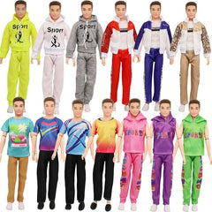 Boy Doll Sports Clothes For 11.8 Inch Dolls Casual Wear Outfits Accessory