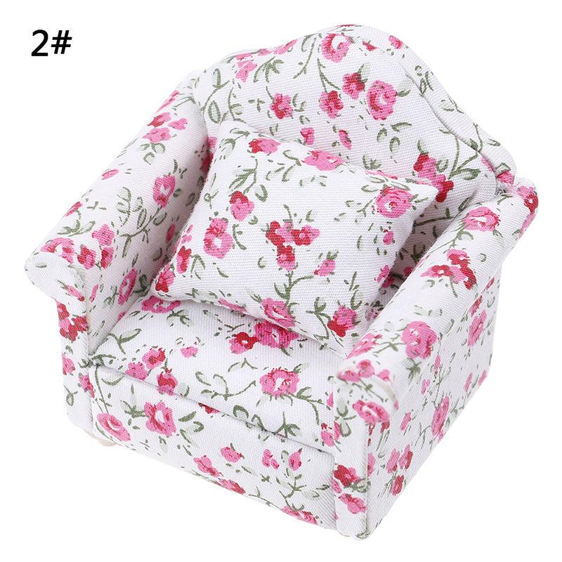 Mini Dollhouse Furniture Sofa for 1:12 Scale Dolls