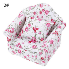 Mini Dollhouse Furniture Sofa for 1:12 Scale Dolls